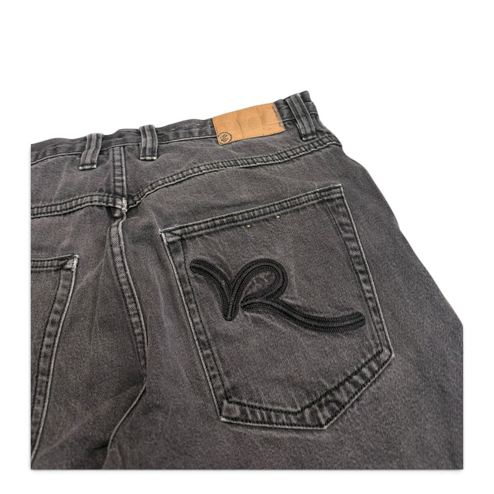 Vintage Rocawear Black Denim Jean Shorts (34)