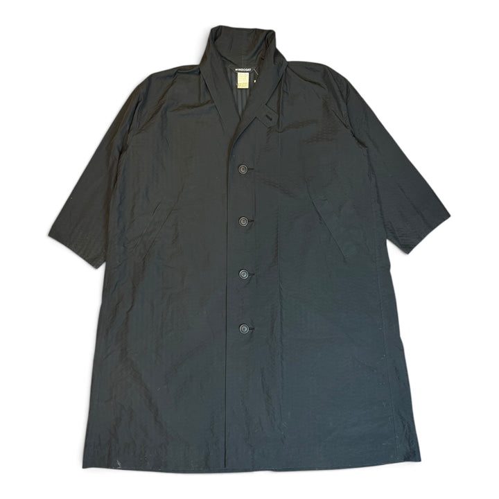 90's Vintage Issey Miyake Black Lightweight Trench Coat (M)