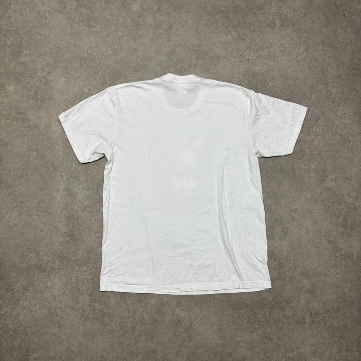 Supreme Red Eyes White Graphic T-Shirt (M)
