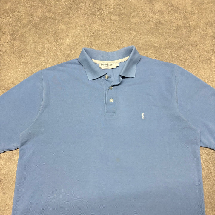 Yves Saint Lauren Blue Polo Shirt (M)