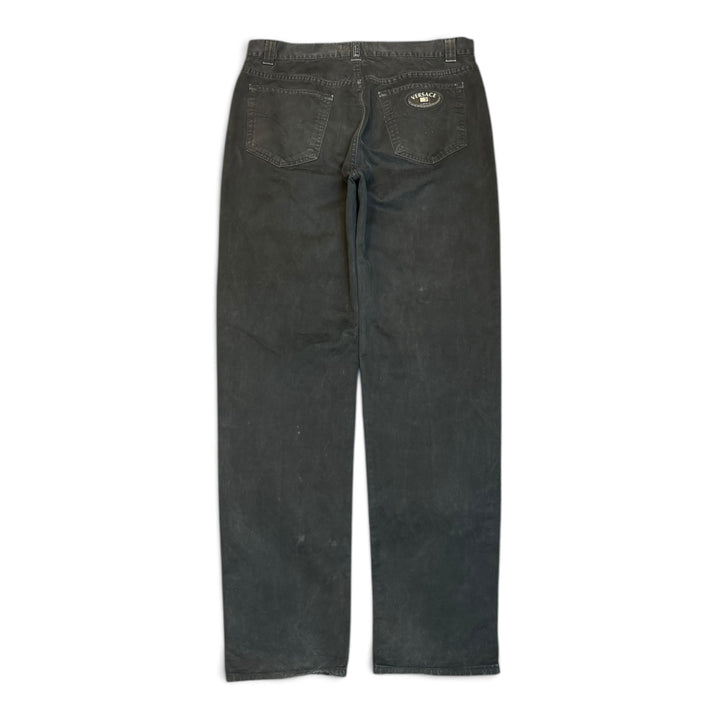 Vintage Versace Classic V2 Black Canvas Trousers (36)
