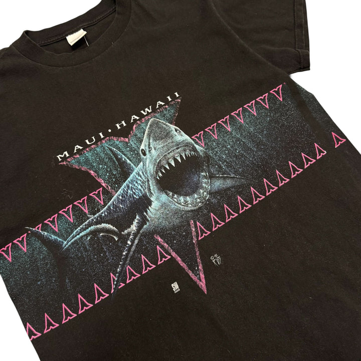 Vintage Black Muai Hawaii Graphic T-Shirt (L)