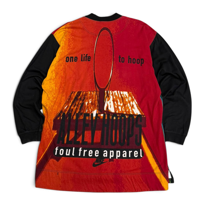 Vintage 80's Nike Foul Apparel Free Graphic Long Sleeve T shirt Multi (XL)