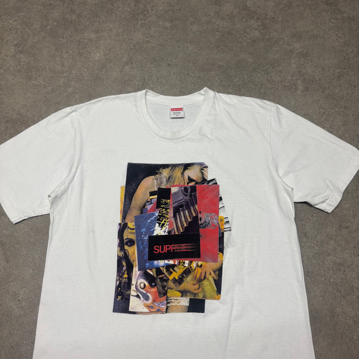 Supreme White Graphic T-Shirt (M)