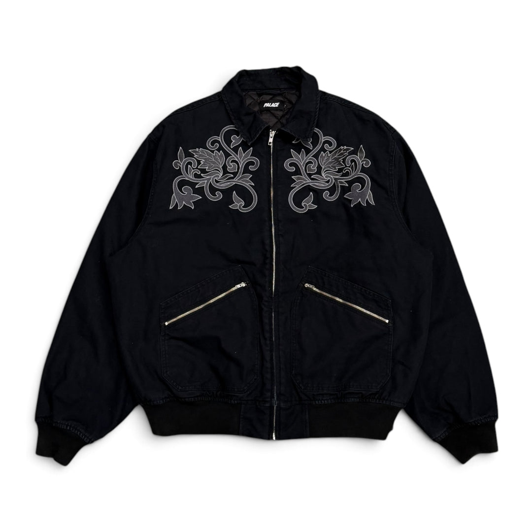 Palace Floral Canvas Bomber Jacket Navy (XL)