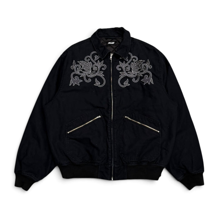 Palace Floral Canvas Bomber Jacket Navy (XL)