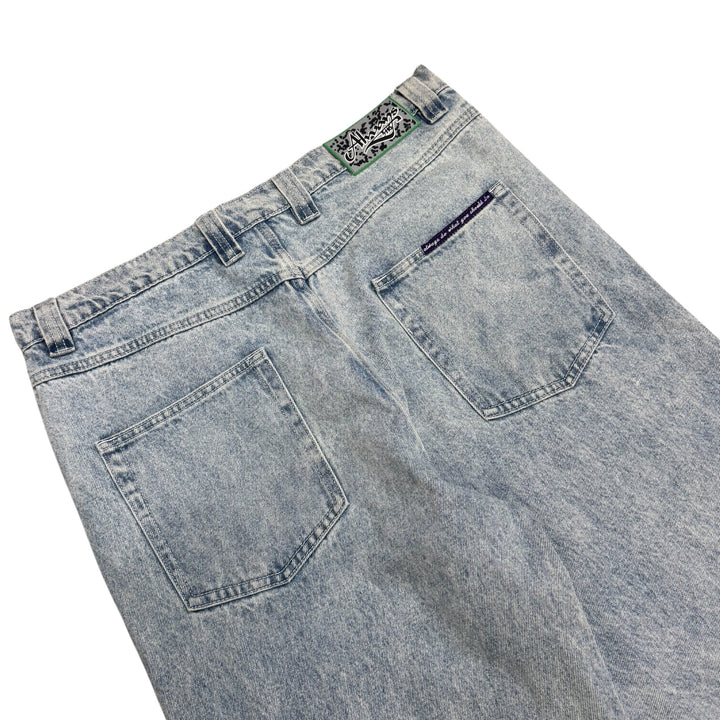 Always Do What You Should Do Light Blue Denim Trousers (M)