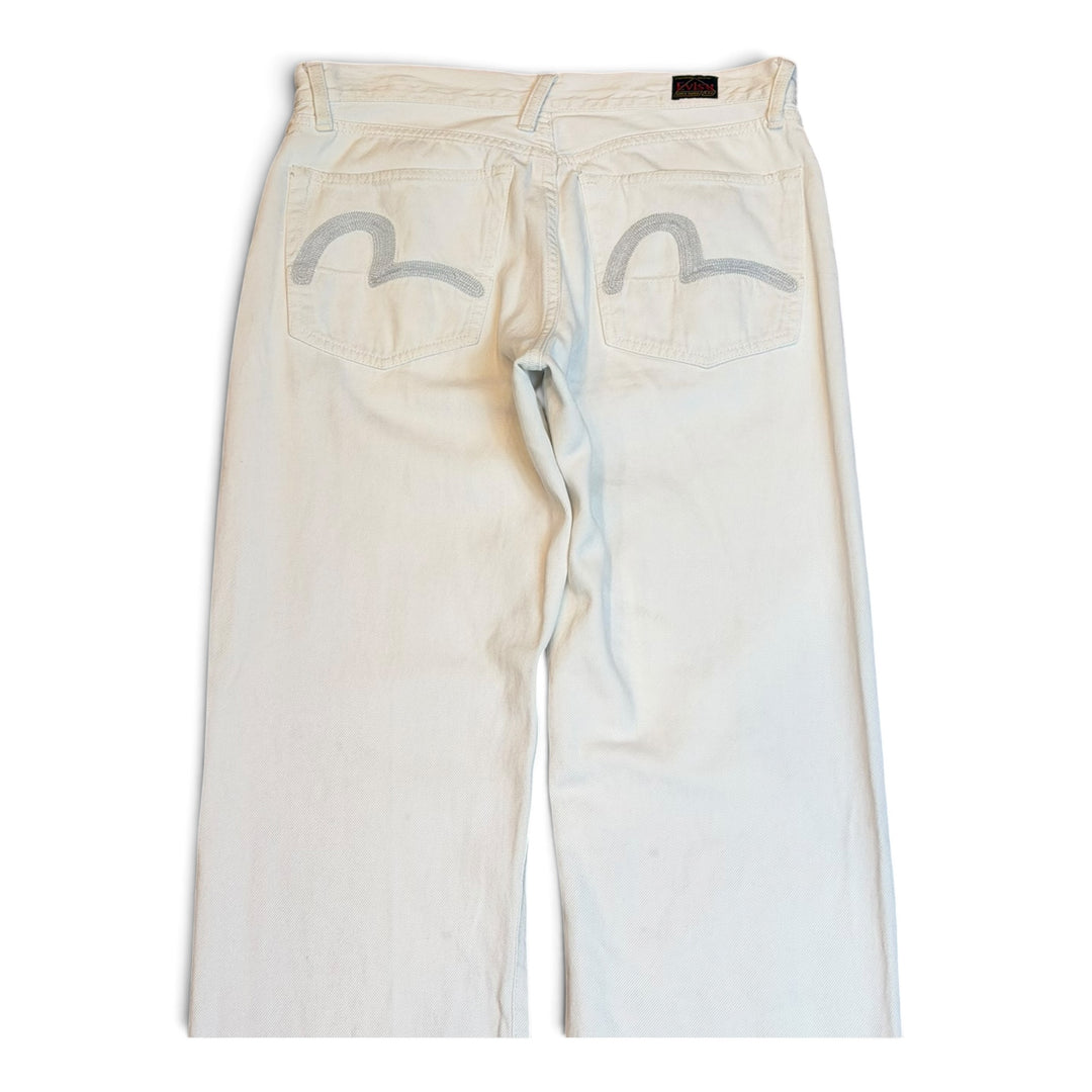 Vintage Evisu White Denim Trousers (30)