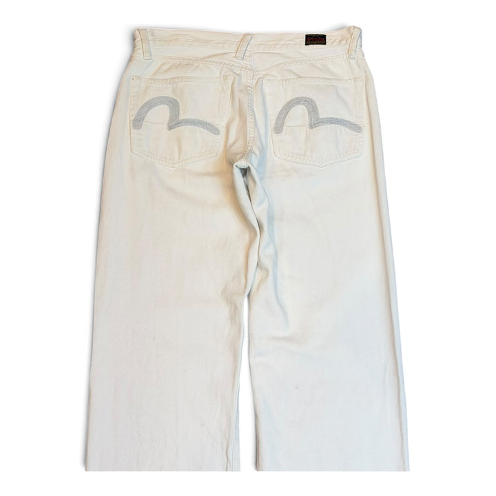Vintage Evisu White Denim Trousers (30)