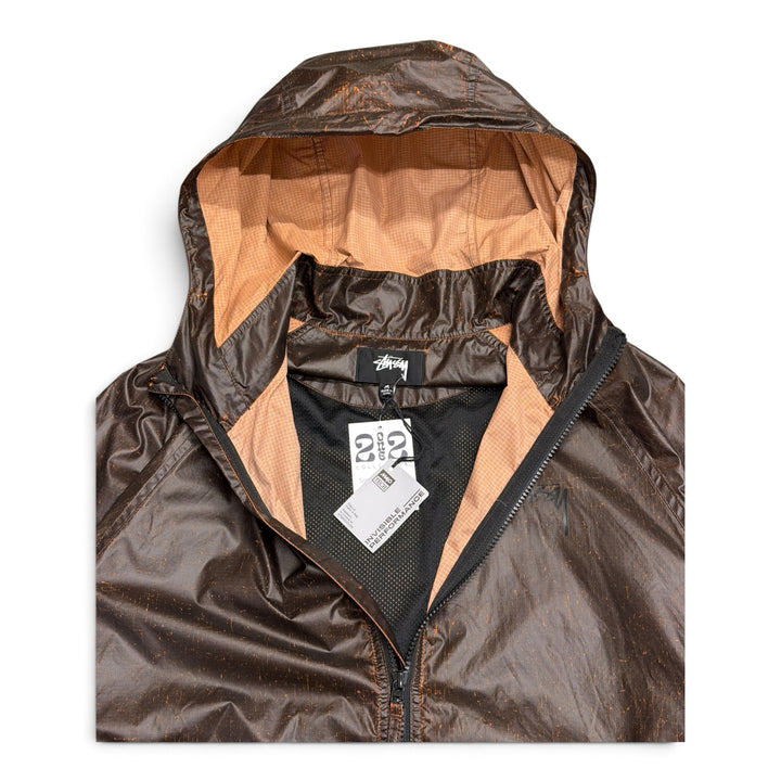 Stussy Brown Beach Shell Cracked Ripstop Jacket (M)