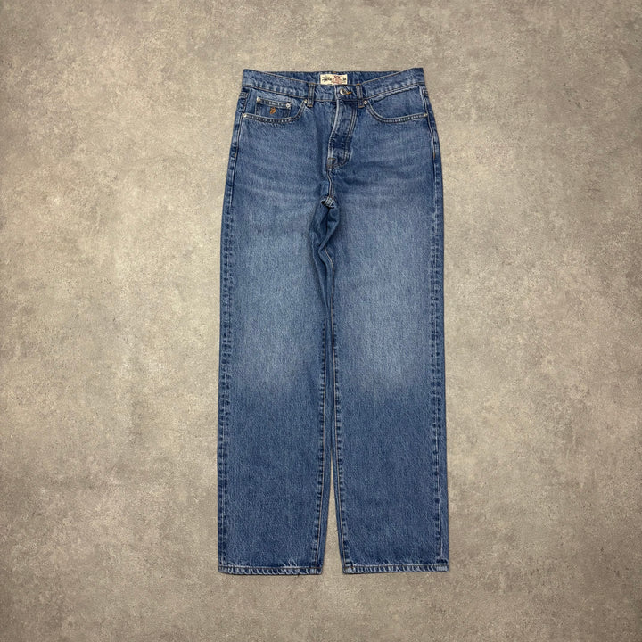 Stussy Relaxed Fit Blue Denim Trousers (30x32)