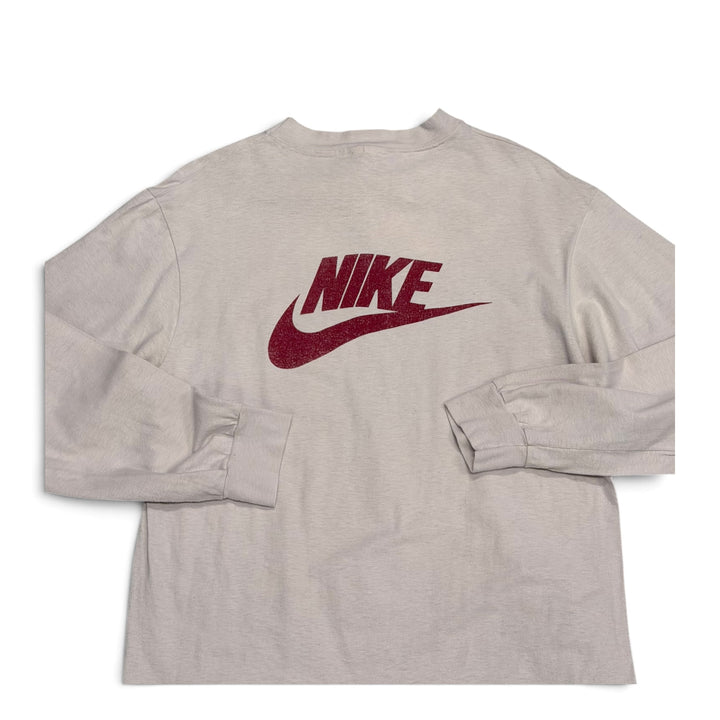 80’s Vintage Nike Alaska Women’s Run Pink Longe Sleeve Graphic T-Shirt (L)