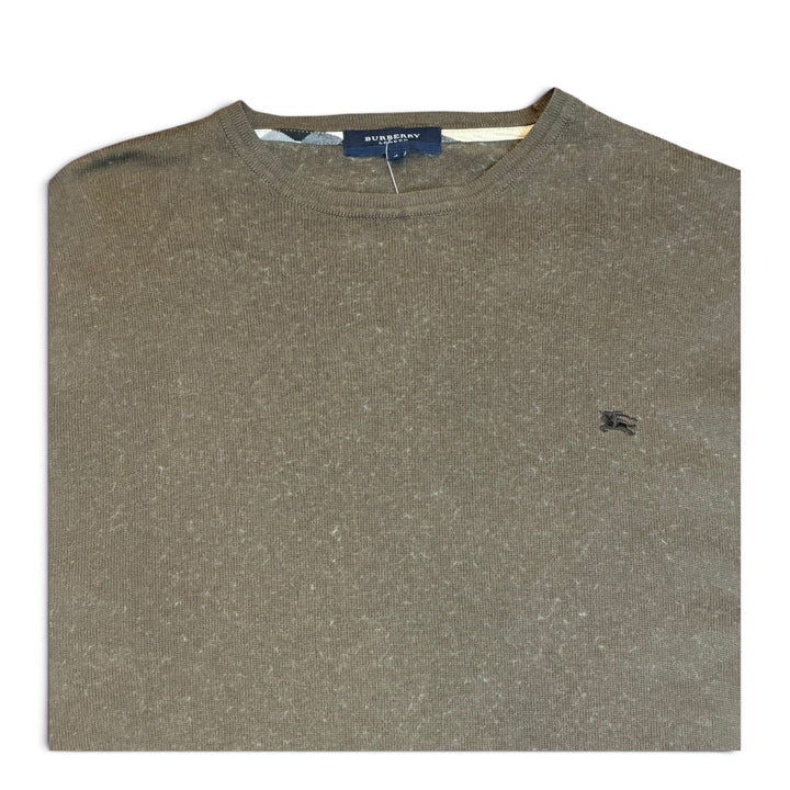 Vintage Burberry Brown Lightweight Knitted Jumper (L)