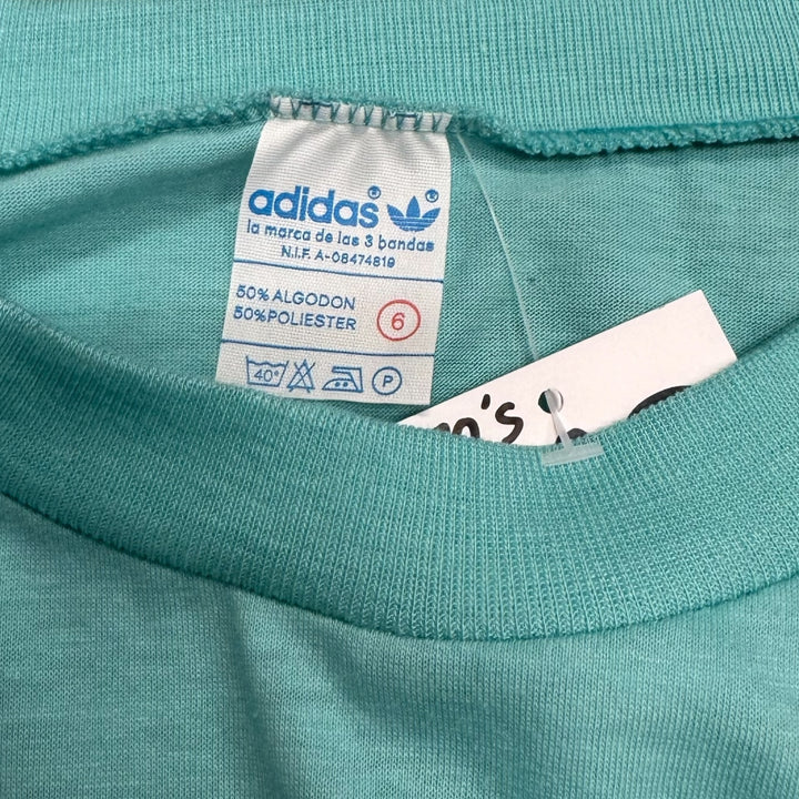 1986 Vintage Adidas Goofy Disney Blue Graphic T-Shirt (XL)