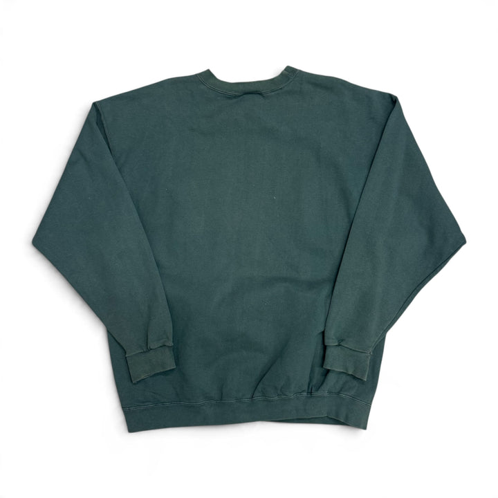 Vintage Nike Small Logo Sweatshirt Green (XL)