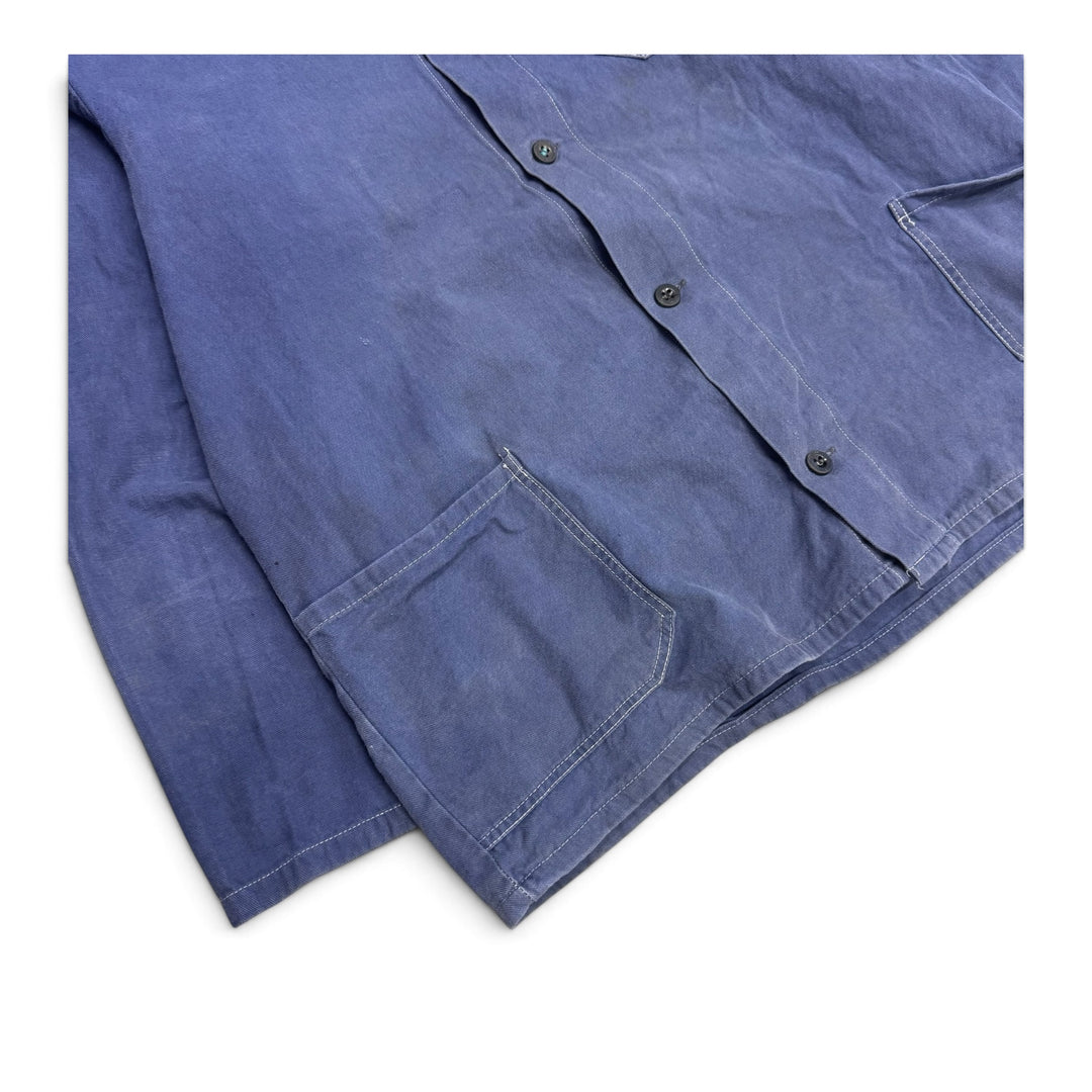 Vintage Distressed Blue French Chore Jacket (L)