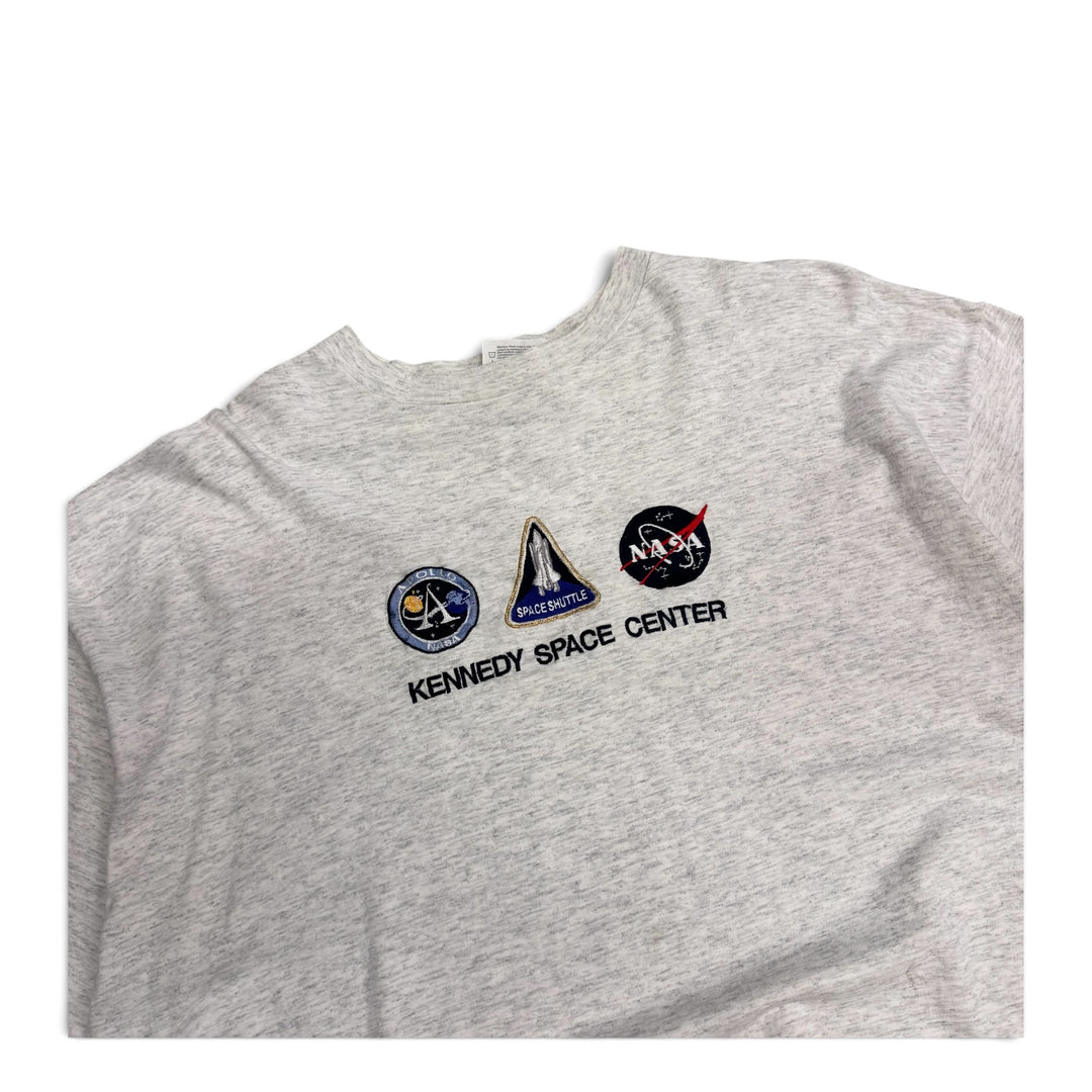 Vintage Kennedy Space Center Graphic T shirt Gray (XXL)