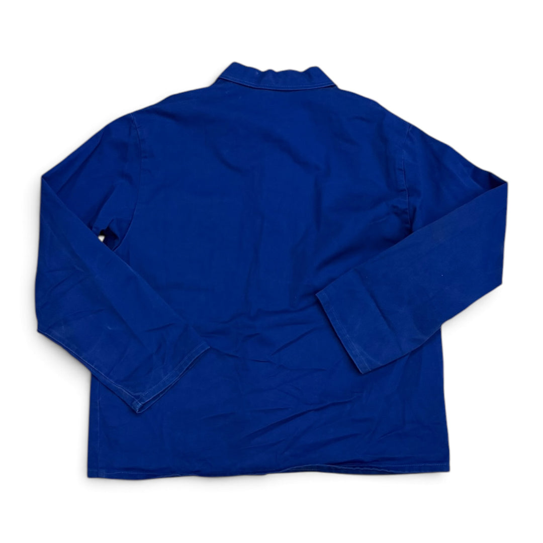 Vintage French Workwear Chore Jacket Blue (L)