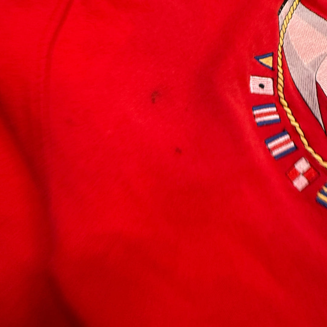 1980’s Vintage Gucci Red Sailing Sweatshirt (M)