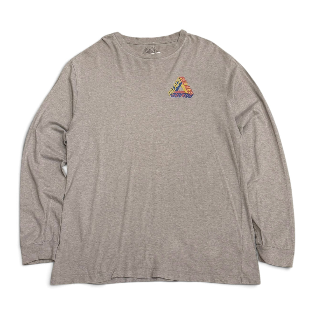 Palace P 3D Long Sleeve T shirt Gray (XL)