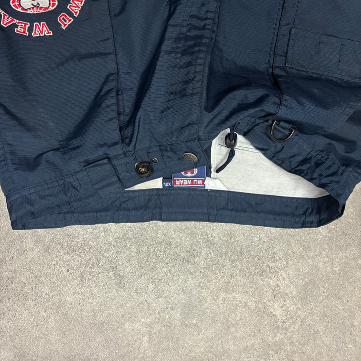 Vintage Wu Tang Clan Wu Wear Navy Lightweight Cargo Trousers (L)