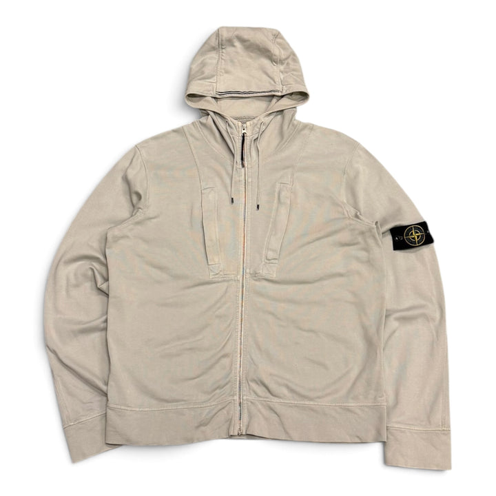Vintage Stone Island Full Zip Up Hoodie Grey (XL)