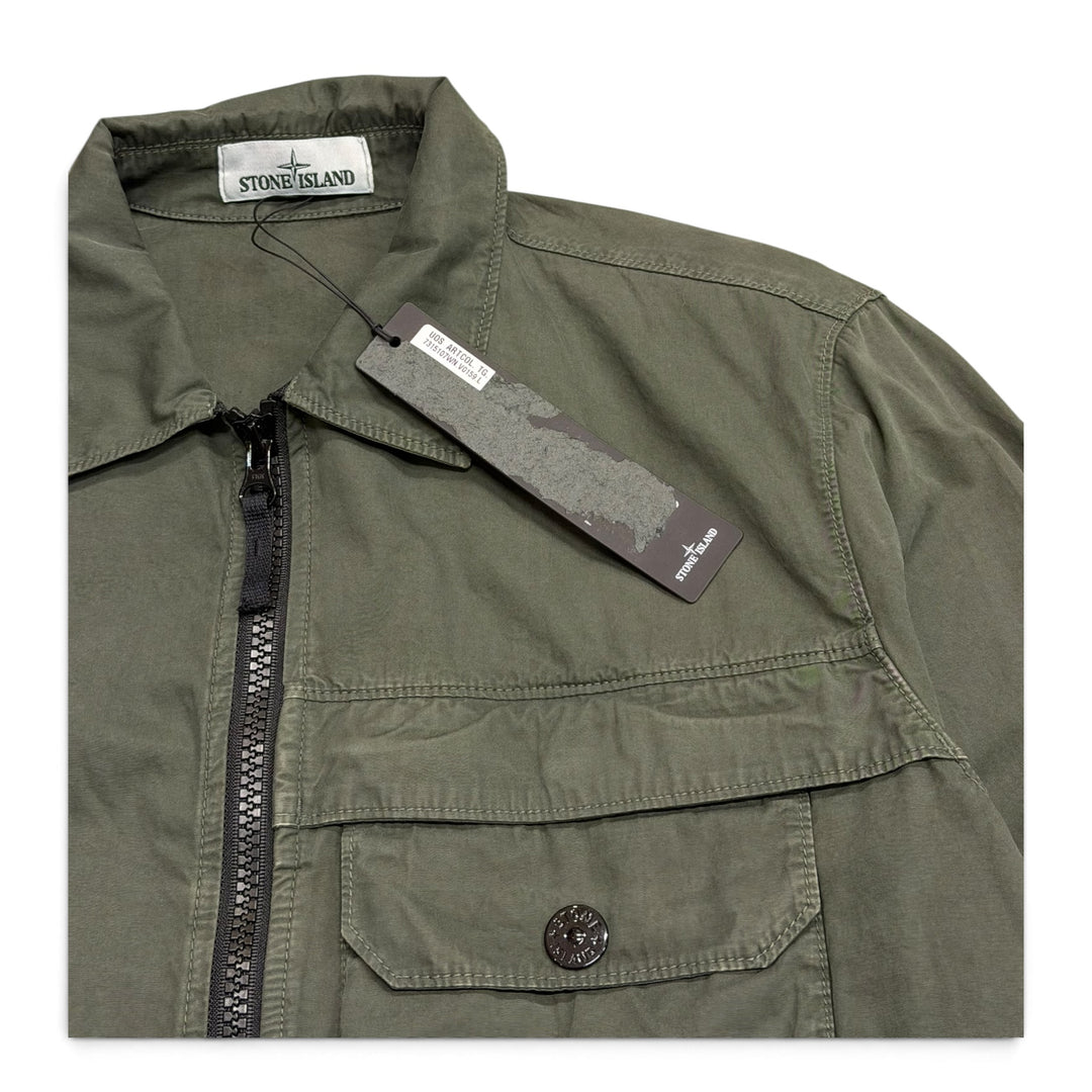 Stone Island Full Zip Up Jacket Green (L)