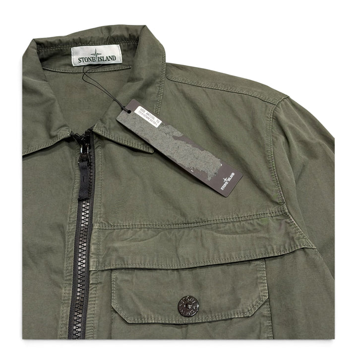 Stone Island Full Zip Up Jacket Green (L)