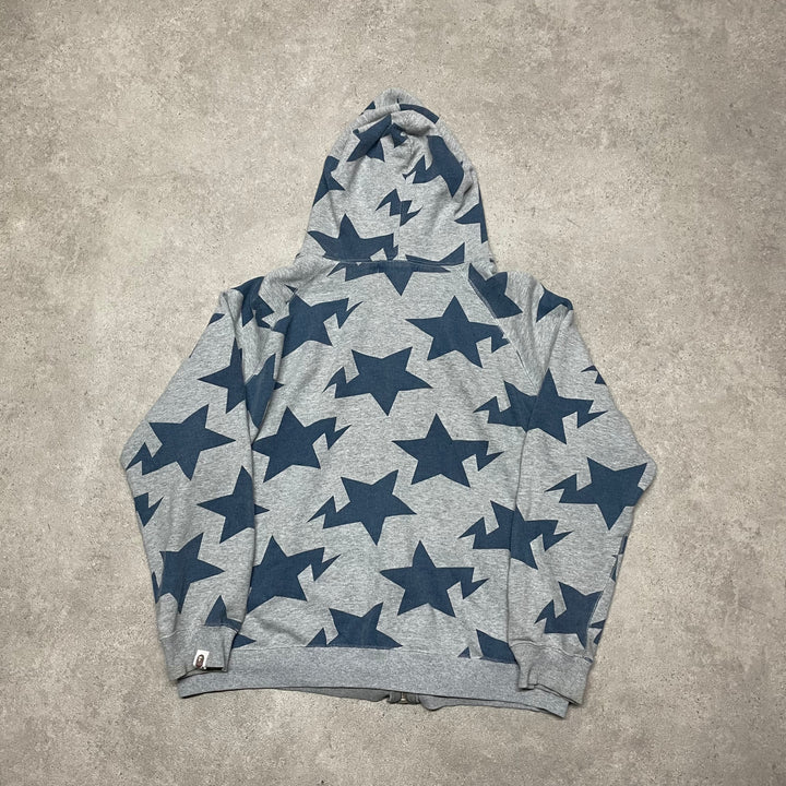 A Bathing Ape Bape Relaxed STA Pattern Hoodies (L)