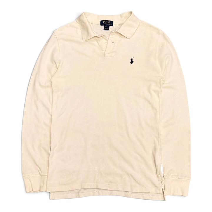 Polo Ralph Lauren Long Sleeve Polo Shirt White (L)