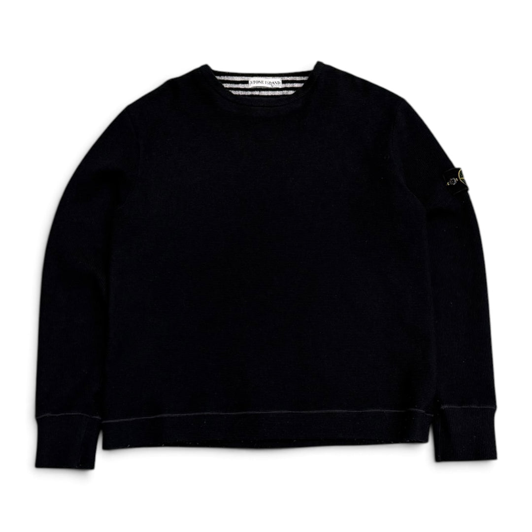 Vintage Stone Island Crew Neck Knitted Jumper Navy (L)