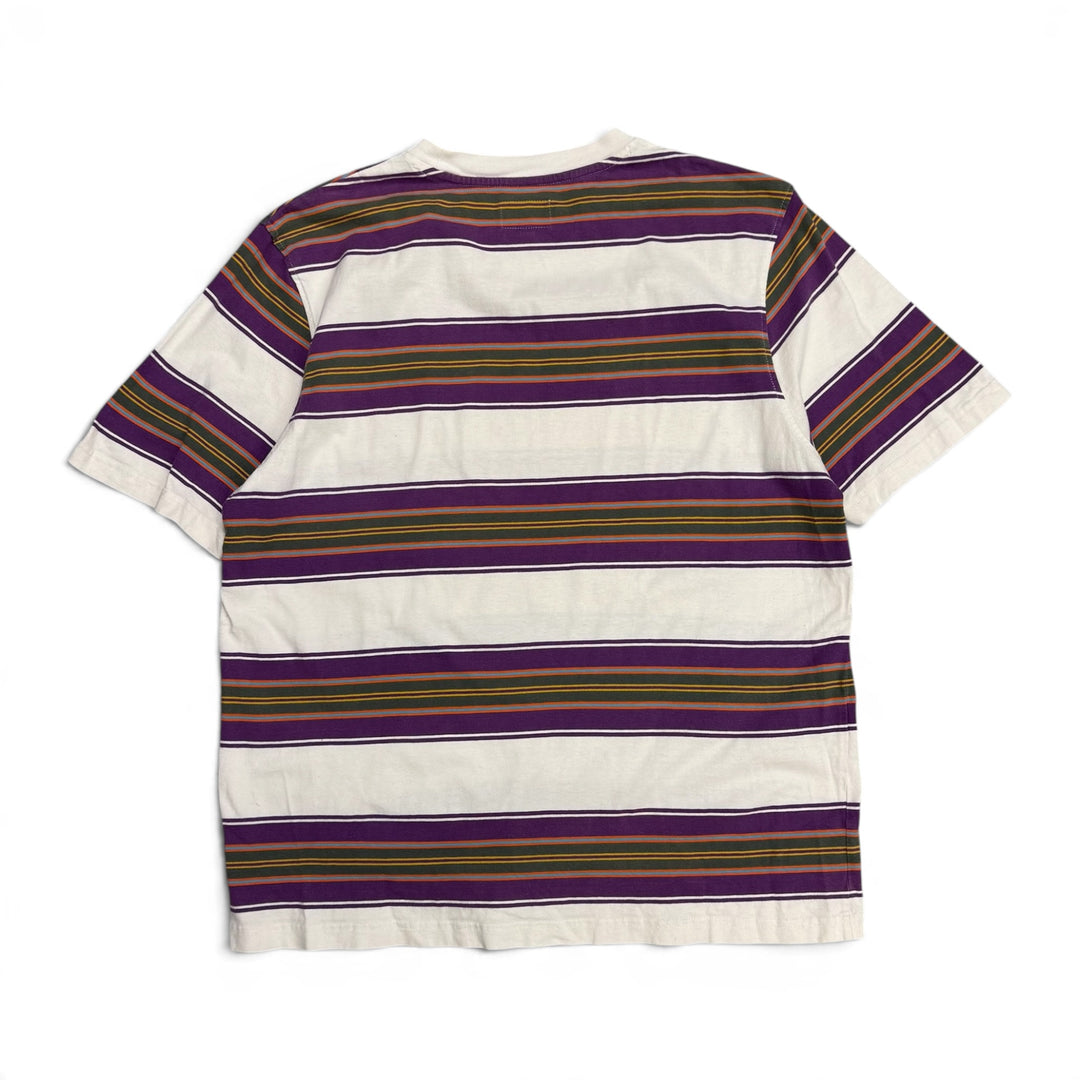 Stussy Striped T shirt White (L)