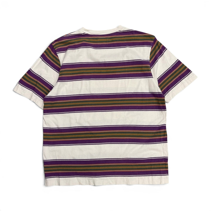 Stussy Striped T shirt White (L)