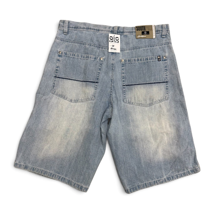 90's Vintage South Pole Light Blue Denim Baggy Jorts (38)