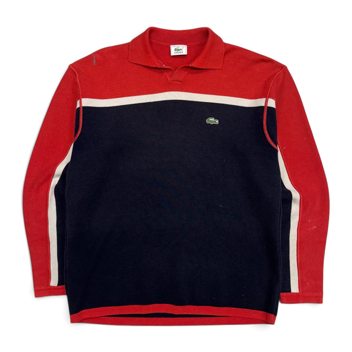 Vintage Lacoste Navy Heavy Knitted Jumper (L)