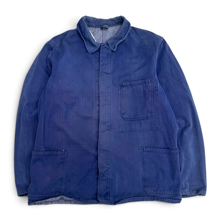 Vintage Distressed Blue French Chore Jacket (M)