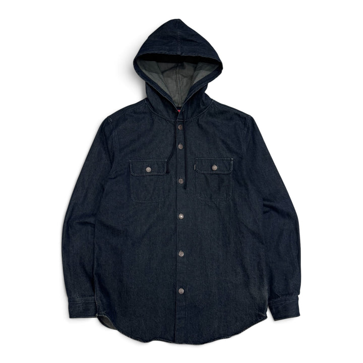 Supreme Navy Denim Hooded Jacket (L)