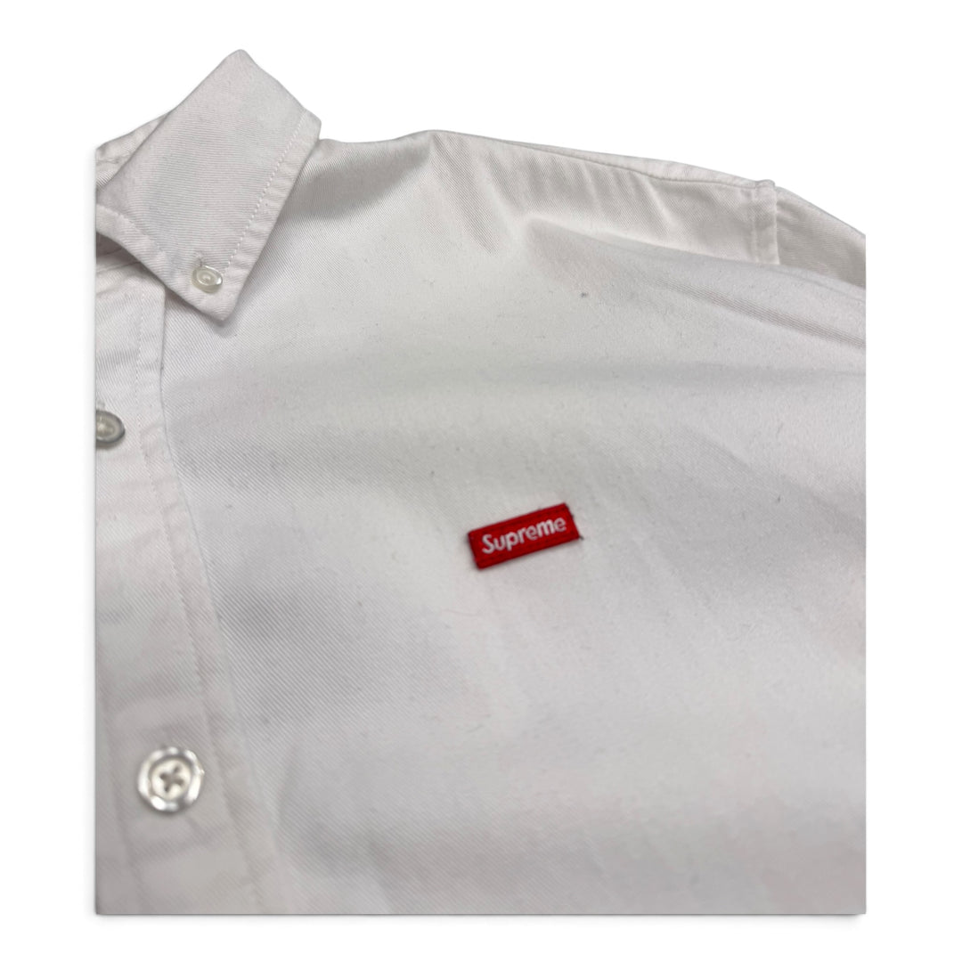Supreme Loose White heavy Cotton Oxford Shirt (M)