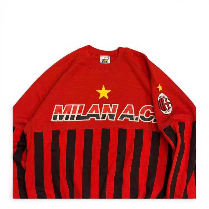 1990-91 AC Milan Le Felpe De Grandi Football Sweatshirt  Red (M)