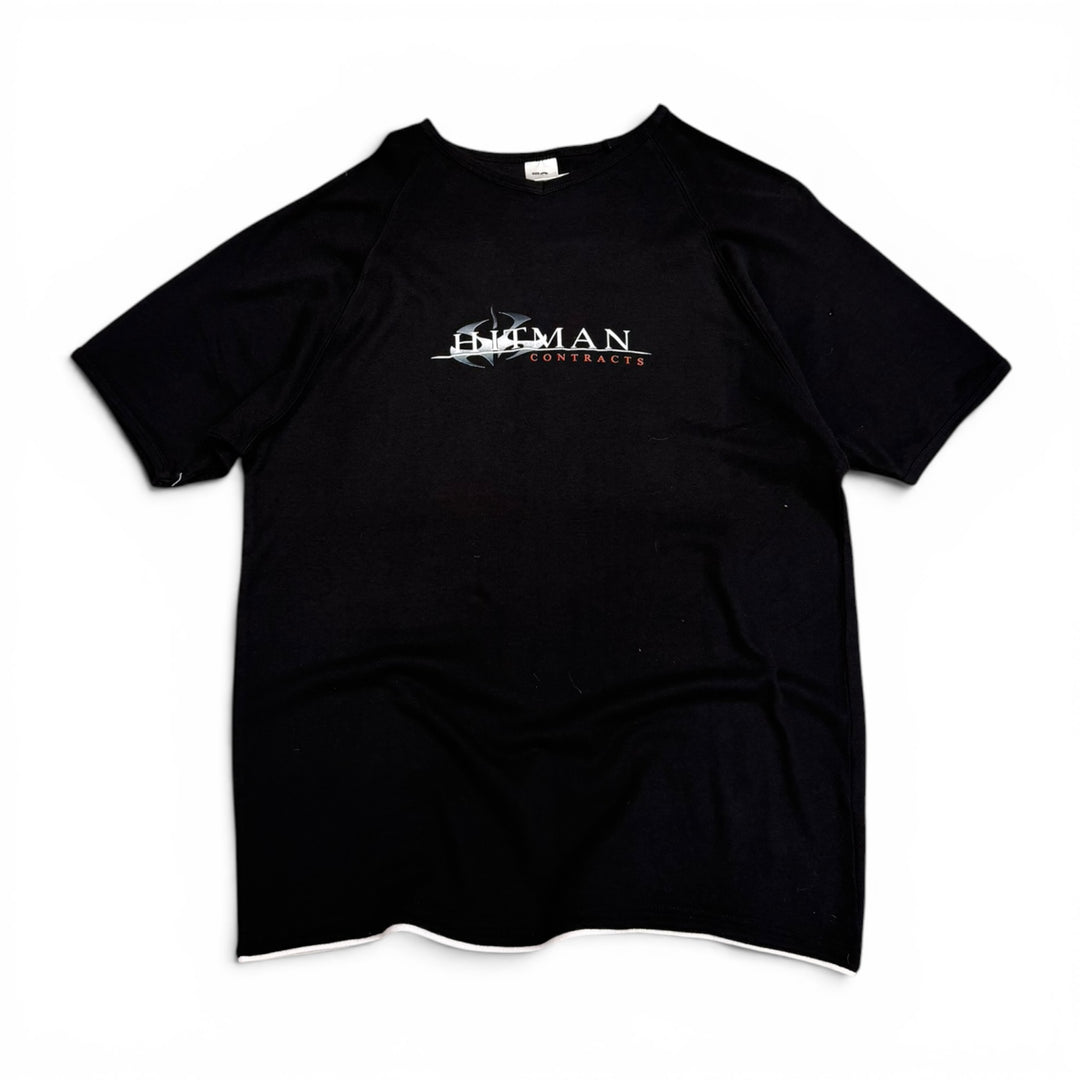 00's Vintage Hitman Contracts Black Graphic T-Shirt (XL)