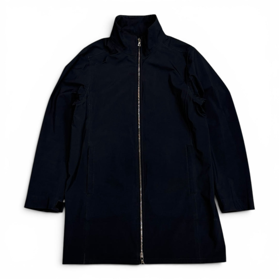 Vintage Prada Navy Waterproof Long Overcoat Jacket (XL)