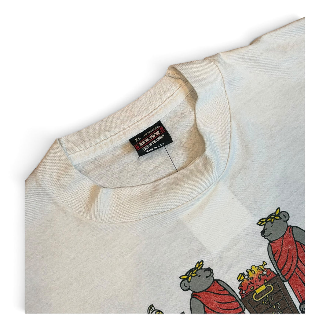 90's Vintage Cesar's Palace White Graphic T-Shirt (L)