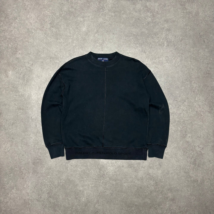 Vintage Polo Sport Black Sweatshirt (S)