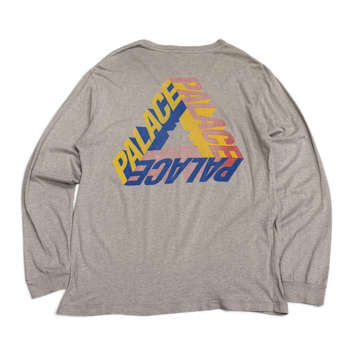 Palace P 3D Long Sleeve T shirt Gray (XL)