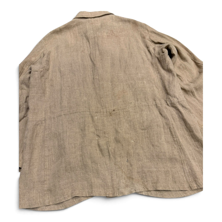 Vintage Emporio Armani Linen Jacket Beige (XL)