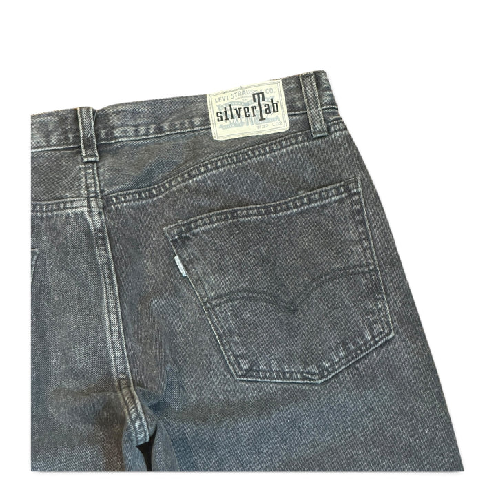 Vintage Levis Silver Tabs Washed Black Denim Jeans (32)