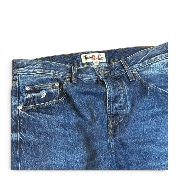Stussy Big Ol Jean Washed Blue Denim Trousers (30)