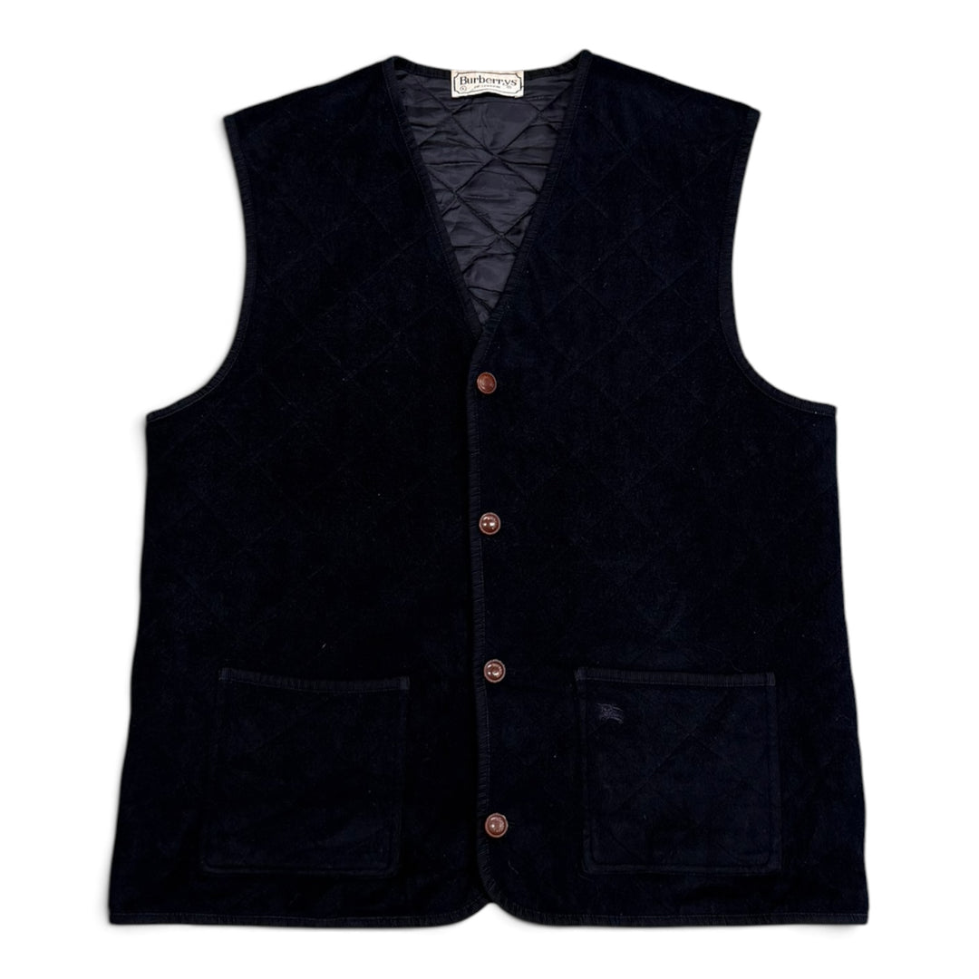 Vintage Burberry Wool Vest Navy (L)