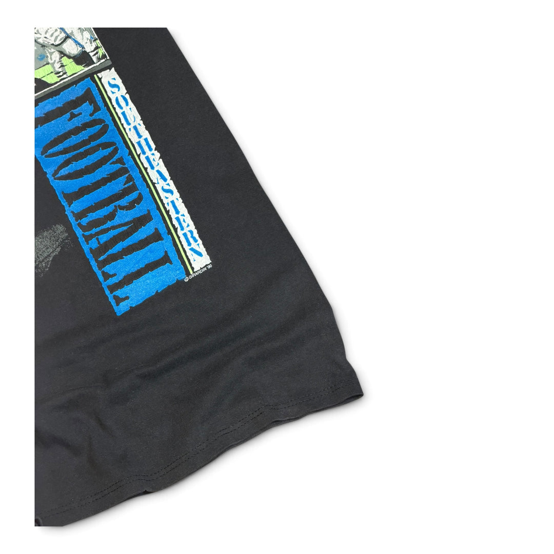1990 Vintage Kentucky American Football Black Graphic T-Shirt (S)