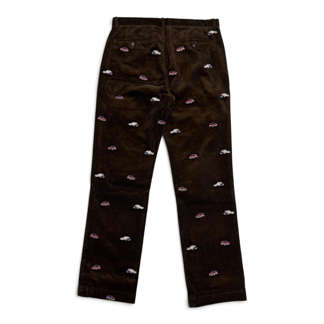 Palace x Ralph Lauren Brown Corduroy GTI Trousers (34)